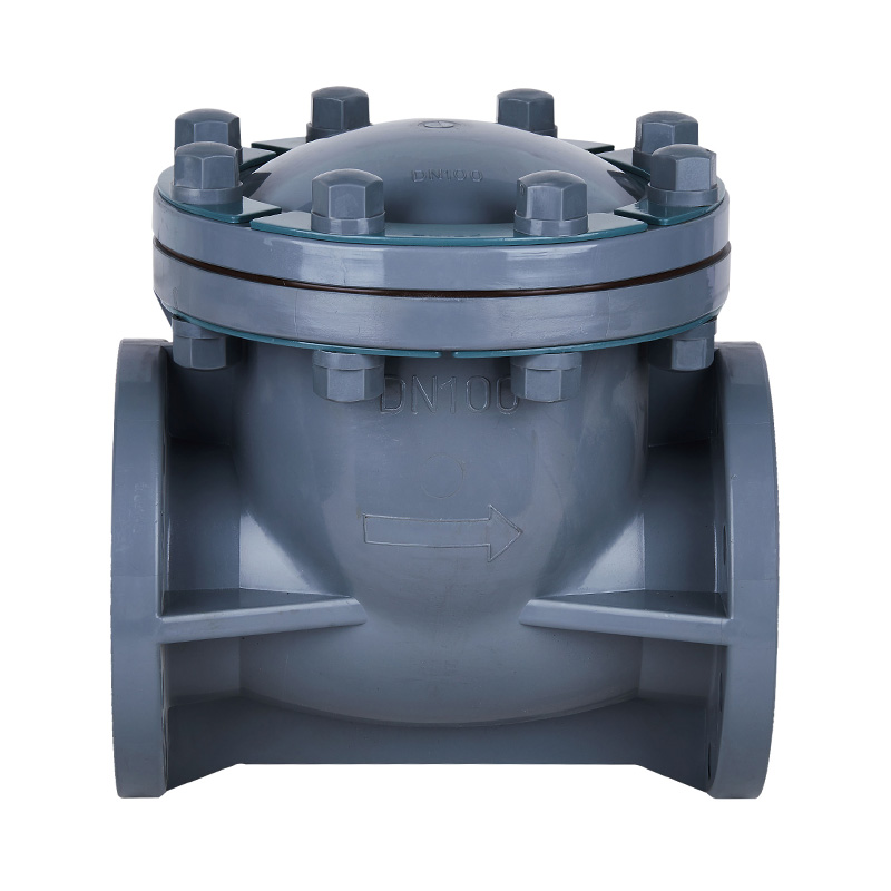 PVC-C H44F-10V スイング式逆止弁 DN15-300 GB 標準