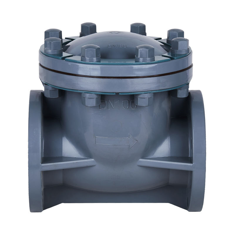 PVC-C H44F-10V スイングタイプ逆止弁 DN15-300 1/2'-12' ANSI 規格