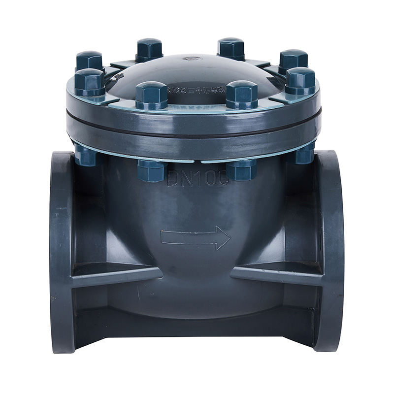 PVC-U H44F-10U スイング式逆止弁 DN15-300 GB標準