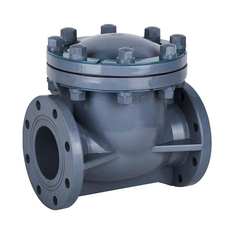 PVC-C H44F-10V スイングタイプ逆止弁 DN15-300 1/2'-12' ANSI 規格