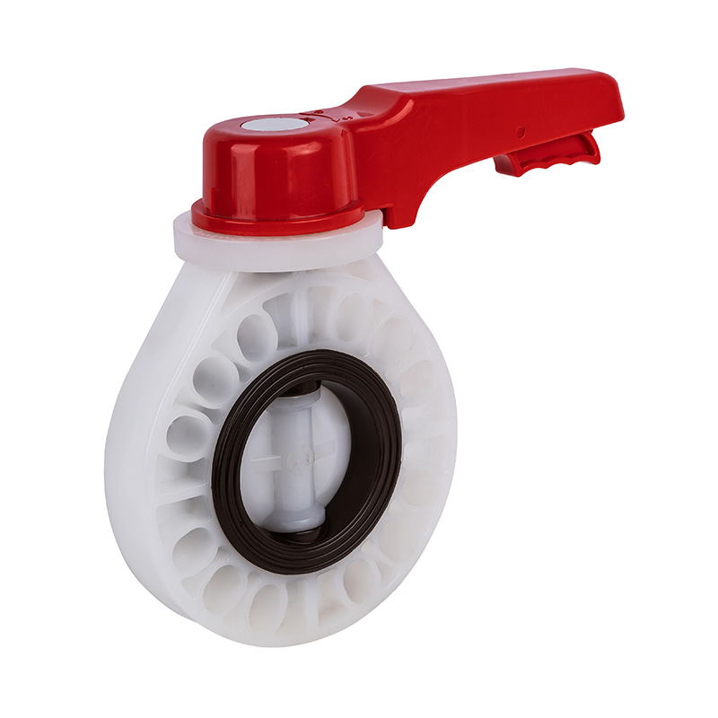 PVDF D71X-10F ハンドル型バタフライバルブ DN15-200 15A-200A JIS規格