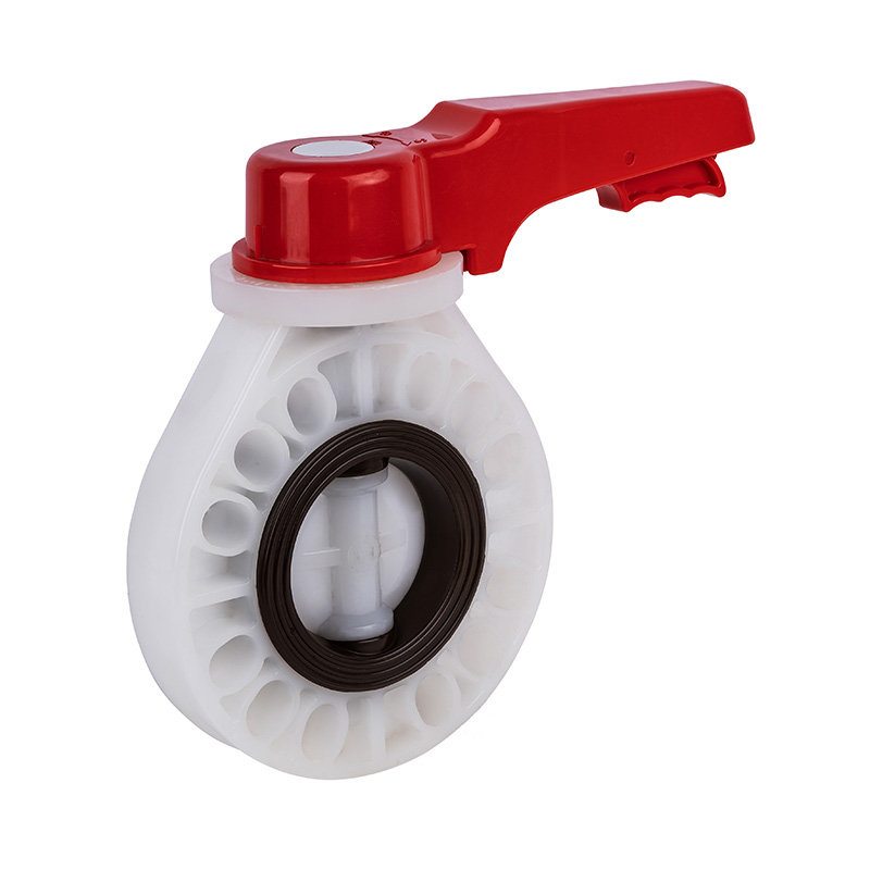 PVDF D71X-10F ハンドルバタフライバルブ DN40-200 1-1/2 '-8' ANSI 標準