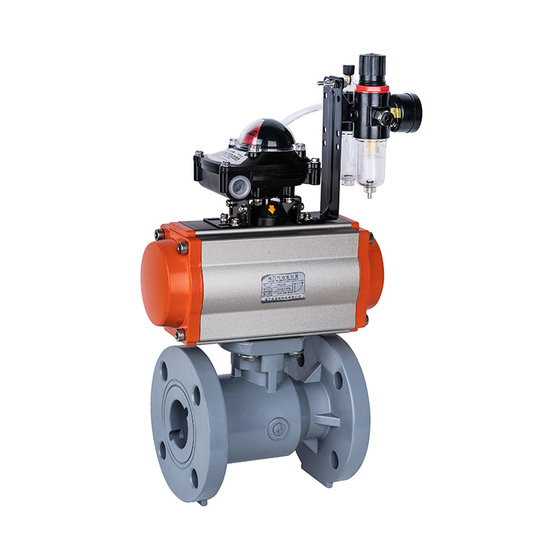 PVC-C Q641F-10V 空気圧フランジボールバルブ DN15-300 GB標準