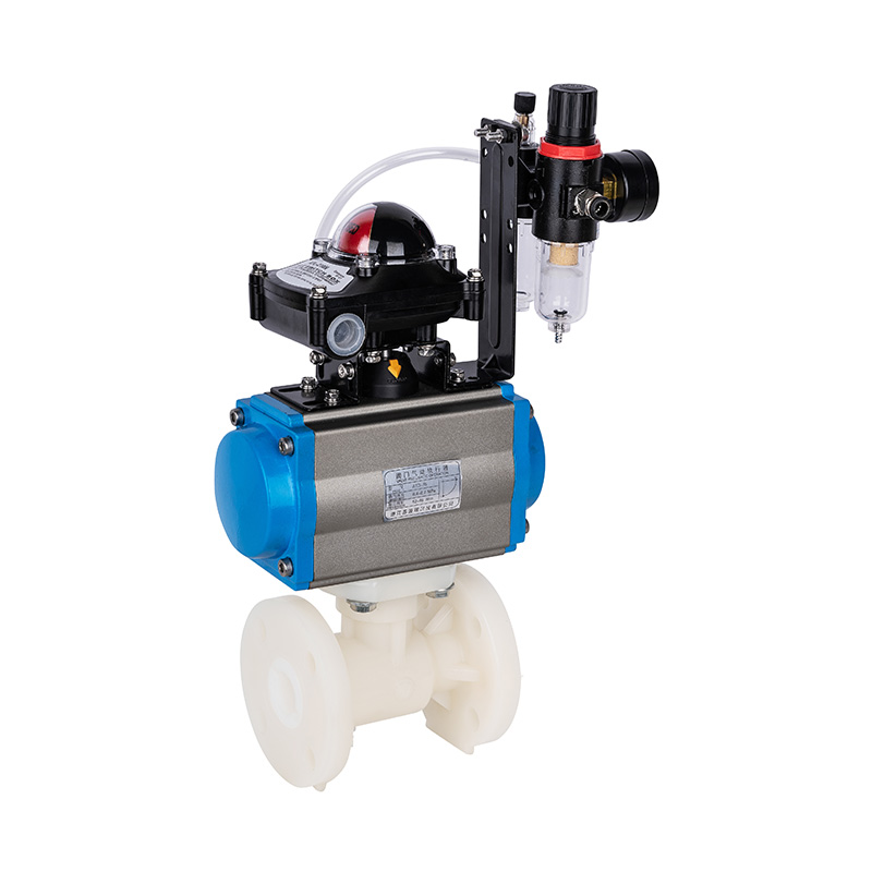 PVDF Q641F-10F 空気フランジボール バルブ DN15-300 1/2 '-12' ANSI 標準