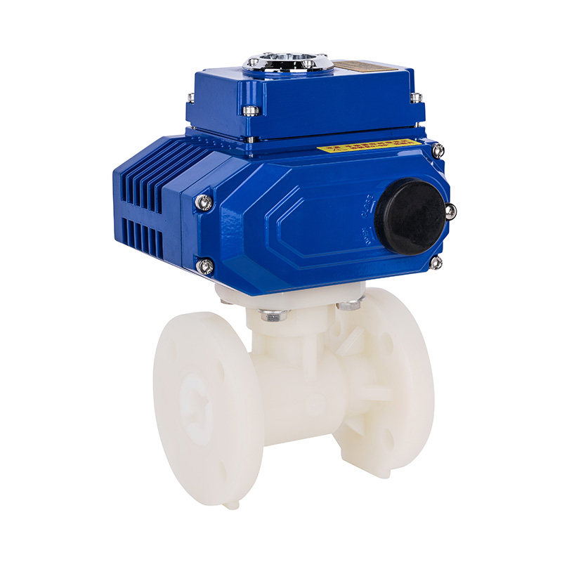 PVDF D941F-10F 電気フランジボールバルブ DN15-300 1/2 '-12' ANSI 標準