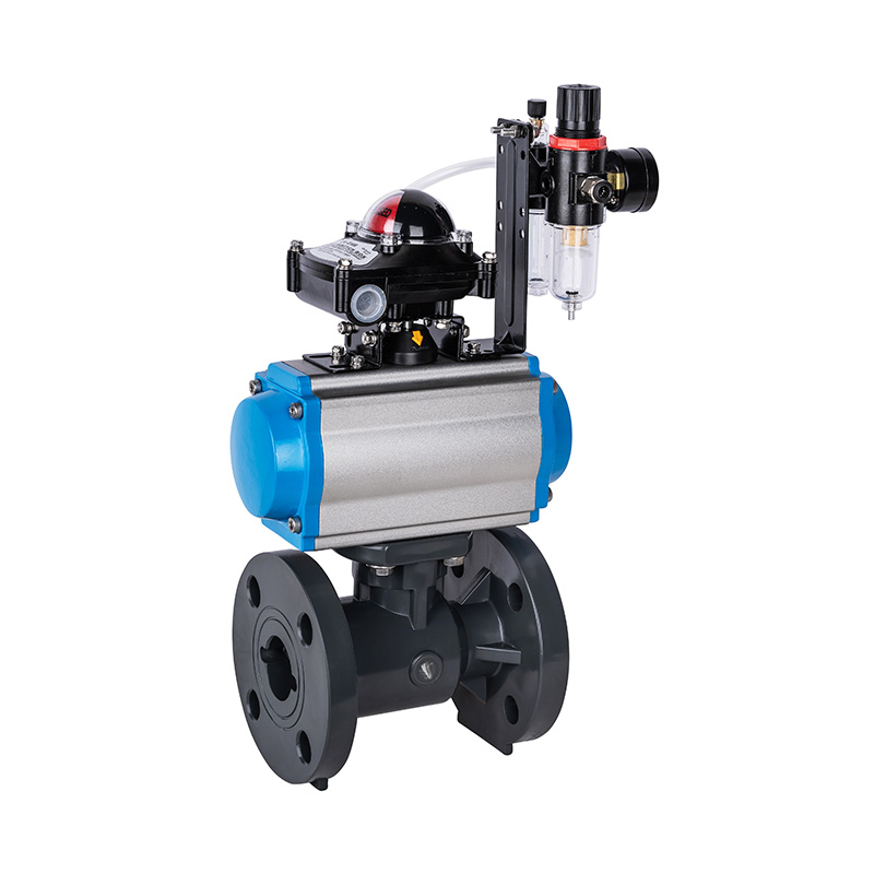 PVC-U Q641F-10U 空気フランジボール バルブ DN15-300 1/2 '-12' ANSI 標準